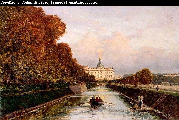 Alexey Bogolyubov View to Michael's Castle in Petersburg from Lebiazhy Canal